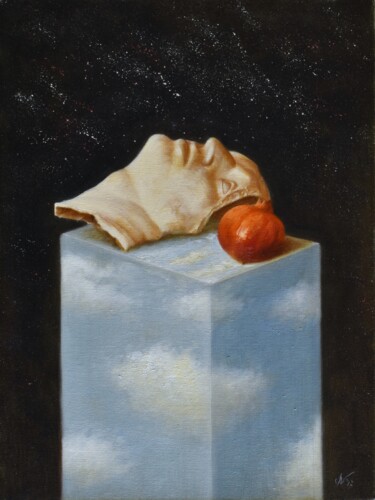绘画 标题为“Il frutto dell'Eden” 由Davide Nunziante, 原创艺术品, 油 安装在木质担架架上