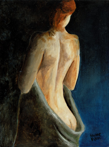 Schilderij getiteld "Agata" door Davide Pacini, Origineel Kunstwerk, Olie