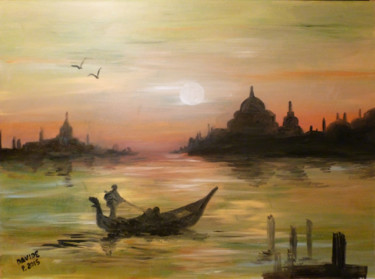 Pintura intitulada "Venezia" por Davide Pacini, Obras de arte originais