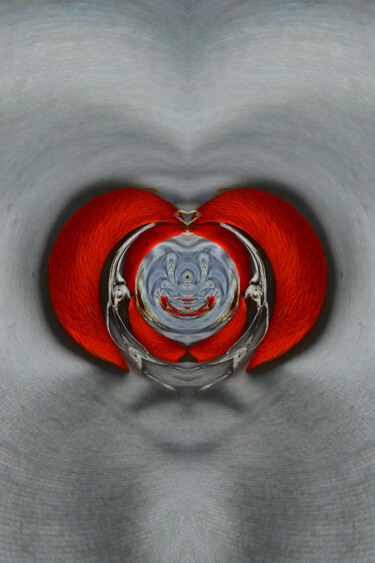 Digitale Kunst getiteld "Heart Love" door Davide Poggio, Origineel Kunstwerk, 2D Digital Work