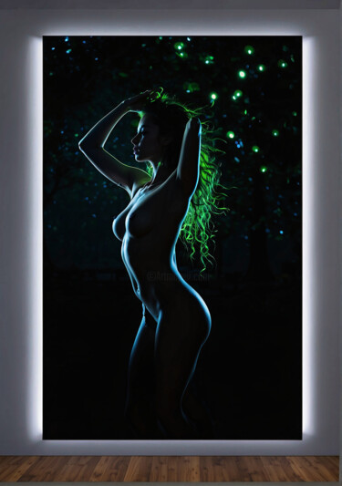 Photography titled "Fireflies" by Davide Poggio, Original Artwork, Digital Photography Mounted on Other rigid panel