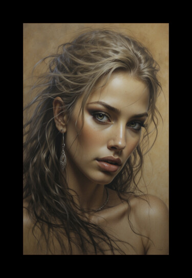 Photography titled "Elena" by Davide Poggio, Original Artwork, Digital Photography Mounted on Other rigid panel