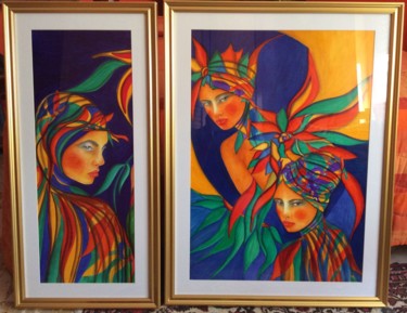 Painting titled "Le cariti" by Rinella, Original Artwork, Other