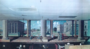 Painting titled "Ancient Roman Forum" by Davide Rodoquino, Original Artwork, Acrylic
