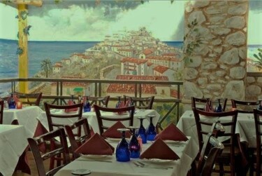 Painting titled "Altomonte in south…" by Davide Rodoquino, Original Artwork, Acrylic