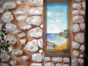 Peinture intitulée "Narrow window and s…" par Davide Rodoquino, Œuvre d'art originale, Acrylique