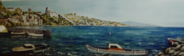 Painting titled "Seascape in south I…" by Davide Rodoquino, Original Artwork, Acrylic