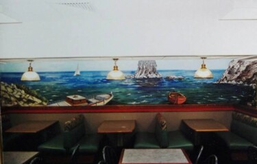 Painting titled "Mediterranean seasc…" by Davide Rodoquino, Original Artwork, Acrylic