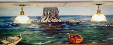 Pintura intitulada "Detail of mediterra…" por Davide Rodoquino, Obras de arte originais, Acrílico