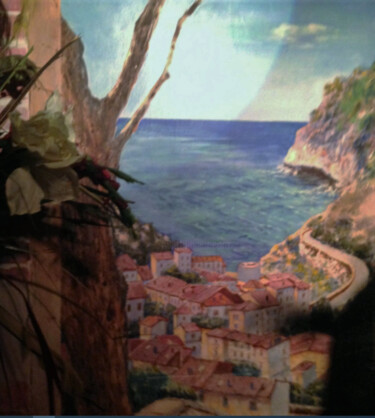 Painting titled "South Italy panorama" by Davide Rodoquino, Original Artwork, Acrylic