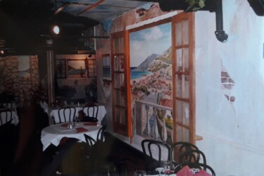 Painting titled "Tromple l'Oeil fine…" by Davide Rodoquino, Original Artwork, Acrylic