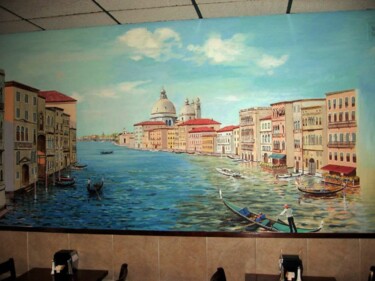 Ζωγραφική με τίτλο "Il Canal Grande" από Davide Rodoquino, Αυθεντικά έργα τέχνης, Ακρυλικό