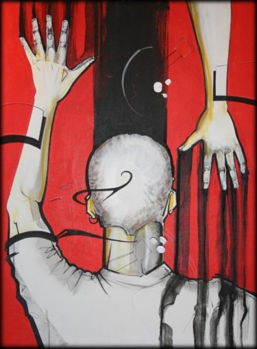 Peinture intitulée "Mal à droite" par Davide, Œuvre d'art originale
