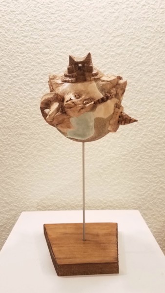 Rzeźba zatytułowany „Apu” autorstwa David Et Ses Univers, Oryginalna praca, Ceramika