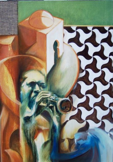 Peinture intitulée "de l'orient chez Co…" par David Huet, Œuvre d'art originale