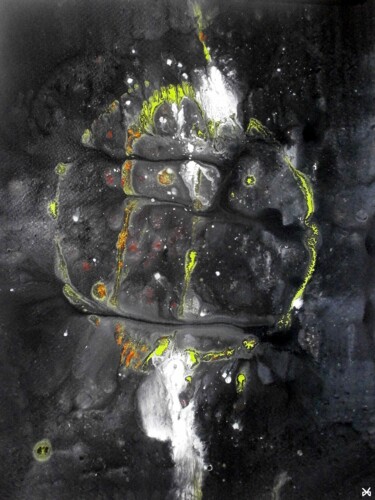 Painting titled "MétéOr - Abstractio…" by Davidian Gotis Abstraction Abstraite, Original Artwork, Acrylic