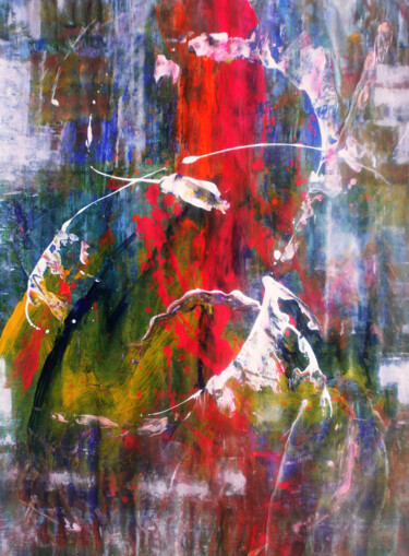 Peinture intitulée "Leuviah  - Abstract…" par Davidian Gotis Abstraction Abstraite, Œuvre d'art originale, Acrylique Monté s…