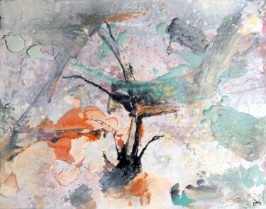 Pintura titulada "Pengola - Abstracti…" por Davidian Gotis Abstraction Abstraite, Obra de arte original, Oleo
