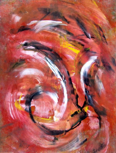 Schilderij getiteld "Feu de Joie (Bonfir…" door Davidian Gotis Abstraction Abstraite, Origineel Kunstwerk, Acryl