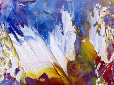Painting titled "Luminescence - Abst…" by Davidian Gotis Abstraction Abstraite, Original Artwork, Oil