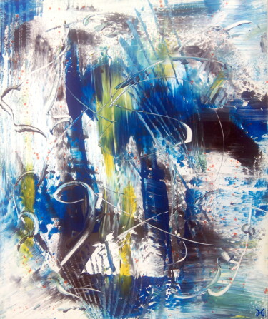 Painting titled "Dynamisation (Dynam…" by Davidian Gotis Abstraction Abstraite, Original Artwork, Acrylic