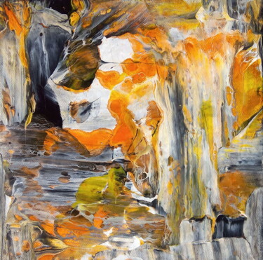 Peinture intitulée "Euphor - Abstractio…" par Davidian Gotis Abstraction Abstraite, Œuvre d'art originale, Acrylique