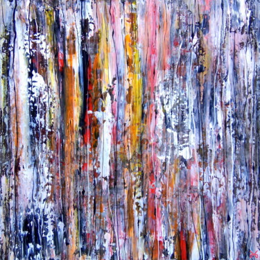 Peinture intitulée "Cathédrale de Feu (…" par Davidian Gotis Abstraction Abstraite, Œuvre d'art originale, Acrylique