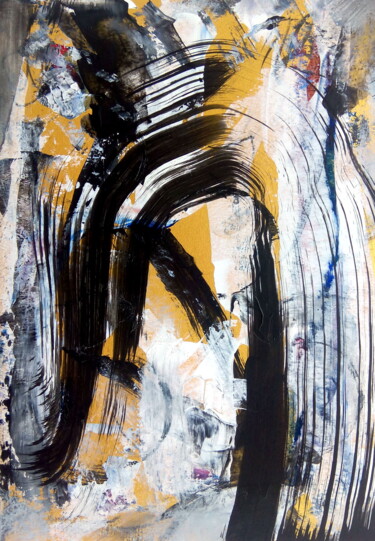 Peinture intitulée "Alliage (alloy) - A…" par Davidian Gotis Abstraction Abstraite, Œuvre d'art originale, Acrylique
