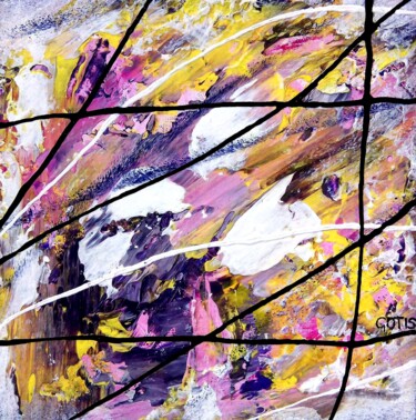 Painting titled "Enchantement (Encha…" by Davidian Gotis Abstraction Abstraite, Original Artwork, Acrylic