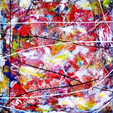 Painting titled "Compagnon des moiss…" by Davidian Gotis Abstraction Abstraite, Original Artwork, Acrylic
