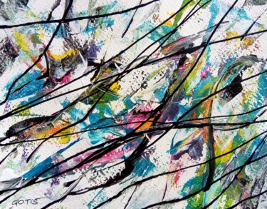 Painting titled "Asami - Abstraction…" by Davidian Gotis Abstraction Abstraite, Original Artwork, Acrylic