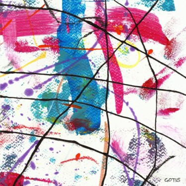 Painting titled "Ringo - Abstraction…" by Davidian Gotis Abstraction Abstraite, Original Artwork, Acrylic