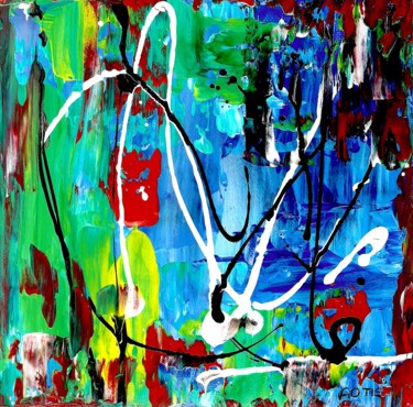 Painting titled "Dalgaro - Abstracti…" by Davidian Gotis Abstraction Abstraite, Original Artwork, Acrylic