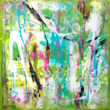 Painting titled "Lumaris - Abstract…" by Davidian Gotis Abstraction Abstraite, Original Artwork, Acrylic