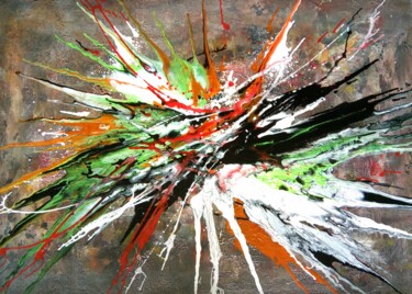 Painting titled "Synergie - Abstract…" by Davidian Gotis Abstraction Abstraite, Original Artwork, Acrylic