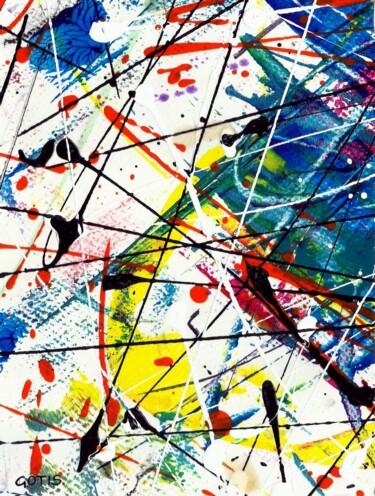 Painting titled "Tadao - Abstraction…" by Davidian Gotis Abstraction Abstraite, Original Artwork, Acrylic