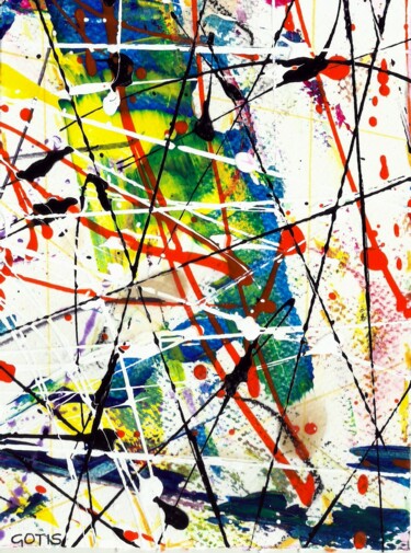 Pintura titulada "Saori - Abstraction…" por Davidian Gotis Abstraction Abstraite, Obra de arte original, Acrílico