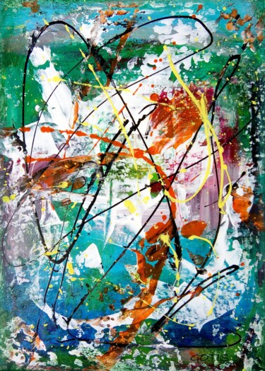 Painting titled "Valban - Abstractio…" by Davidian Gotis Abstraction Abstraite, Original Artwork, Acrylic