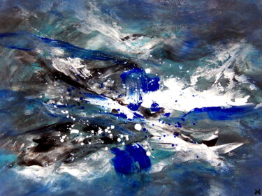 Painting titled "Loch Ness - Abstrac…" by Davidian Gotis Abstraction Abstraite, Original Artwork, Acrylic