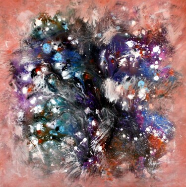 Painting titled "Nebula - Abstractio…" by Davidian Gotis Abstraction Abstraite, Original Artwork, Acrylic