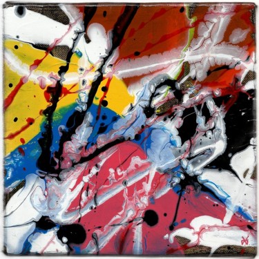 Malerei mit dem Titel "Pollockmania - Abst…" von Davidian Gotis Abstraction Abstraite, Original-Kunstwerk, Acryl