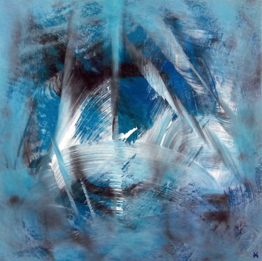 Schilderij getiteld "L'âme de fond (Soul…" door Davidian Gotis Abstraction Abstraite, Origineel Kunstwerk, Acryl