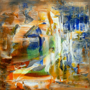 Peinture intitulée "Emergence - Abstrac…" par Davidian Gotis Abstraction Abstraite, Œuvre d'art originale, Acrylique