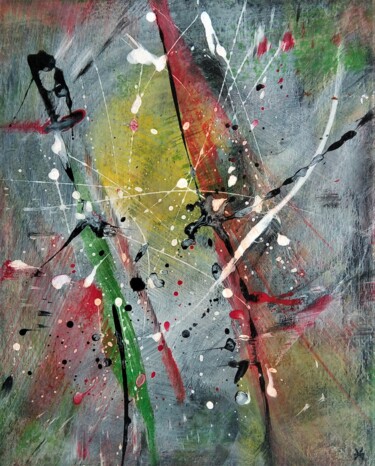 Painting titled "Hommage (Tribute) -…" by Davidian Gotis Abstraction Abstraite, Original Artwork, Acrylic