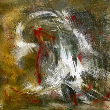 Painting titled "Temba (White Lion)…" by Davidian Gotis Abstraction Abstraite, Original Artwork, Acrylic