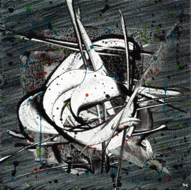 Malerei mit dem Titel "Calipso - Abstracti…" von Davidian Gotis Abstraction Abstraite, Original-Kunstwerk, Enkaustik
