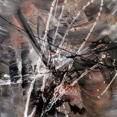 Painting titled "Vivre l'Instant (Ca…" by Davidian Gotis Abstraction Abstraite, Original Artwork, Acrylic