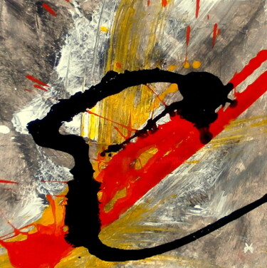Peinture intitulée "Impression - Abstra…" par Davidian Gotis Abstraction Abstraite, Œuvre d'art originale, Acrylique
