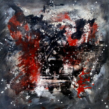Painting titled "Destruction - Abstr…" by Davidian Gotis Abstraction Abstraite, Original Artwork, Acrylic