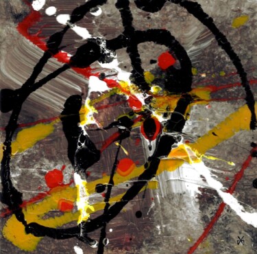 Painting titled "Décentralisation -…" by Davidian Gotis Abstraction Abstraite, Original Artwork, Acrylic